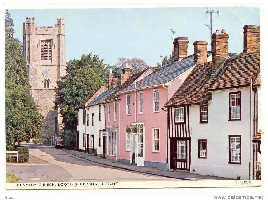 UK938   DUNMOW :  Looking Up Church Street - Sonstige & Ohne Zuordnung