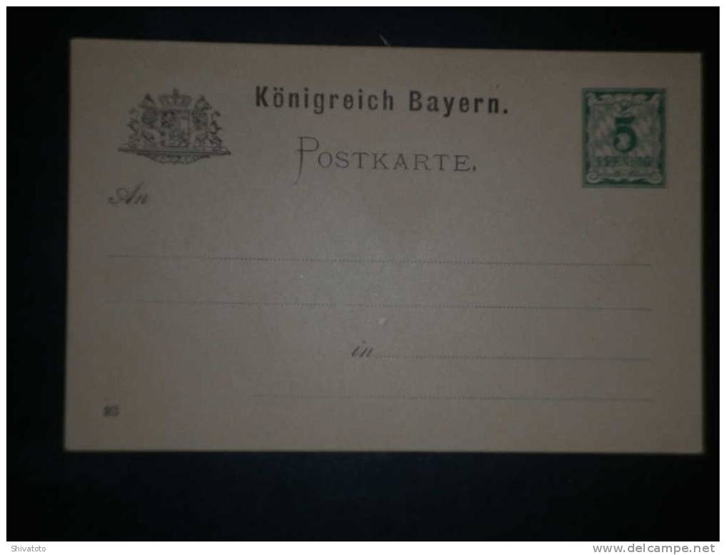 (1603) Old Unused Postkarte - Postwaardestukken