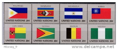 ONU New-York 1982 Drapeaux 365 à 380 ** - Unused Stamps