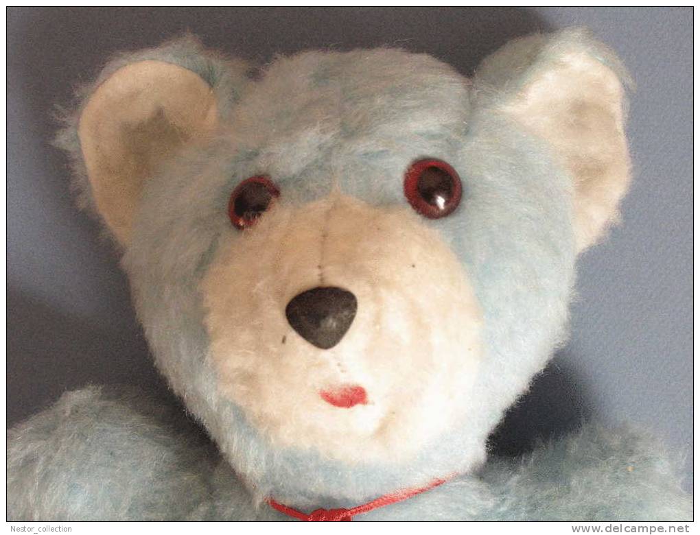 Ours Peluche Bleu Ourson - Other & Unclassified