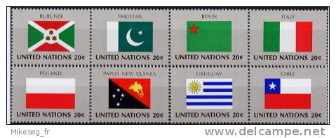 ONU New-York 1984 Drapeaux YT 416 à 431 - 16 Valeurs Côte 20&euro; ** - Unused Stamps