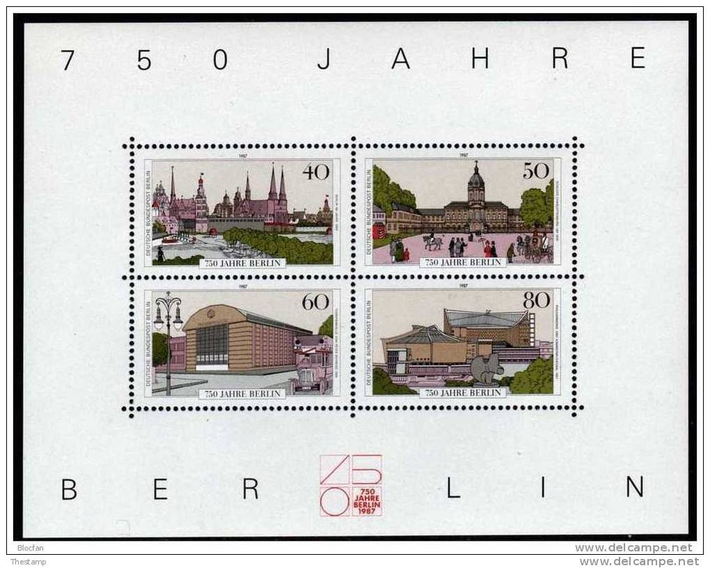 Berlino 1987  BF 8 750 Anni Berlino MNH ** - Carnets