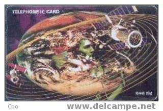 # KOREA IO9704101 Earth & Satellite 3000 Incard 04.97  Tres Bon Etat - Korea (Süd)