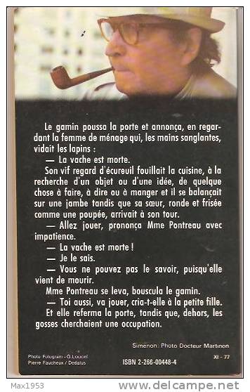 Simenon - Roman - Le Haut-mal - Presses Pocket N° 1354 - Simenon