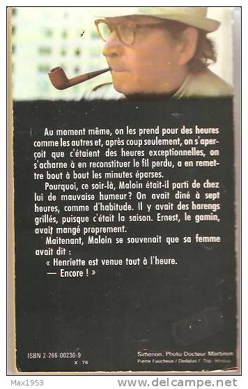 Simenon - Roman - L'homme De Londres - Presses Pocket N° 1342 - Simenon