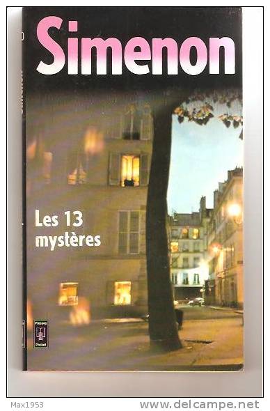 Simenon - Les 13 énigmes - Presses Pocket N° 1360 - Simenon