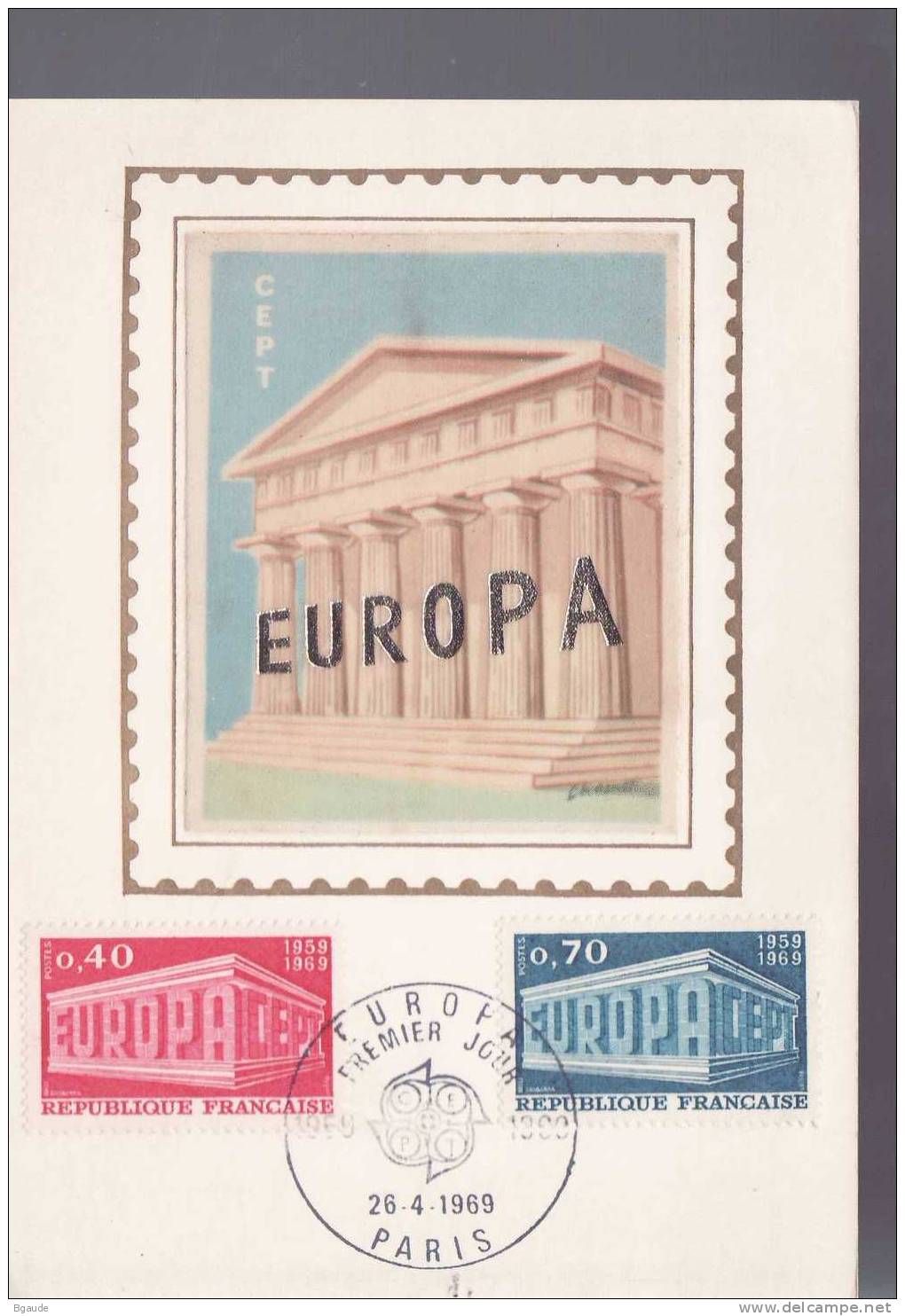 FRANCE EUROPA CEPT 1969 NUM YVERT 1598/1599 - 1969