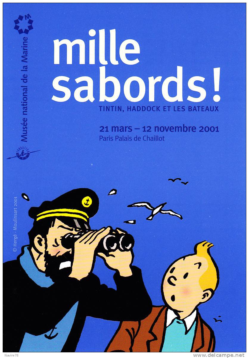 HERGE MILLE SABORDS TINTIN Et CAPITAINE HADDOCK - Hergé