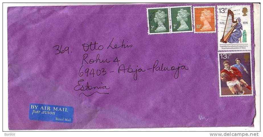 GOOD GB Postal Cover To ESTONIA 2005 - Good Stamped - Brieven En Documenten
