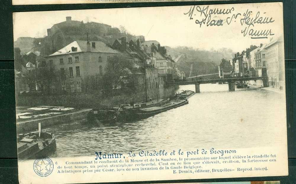 Namur - La Citadelle Et Le Port De Grognon   Dm67 - Namen