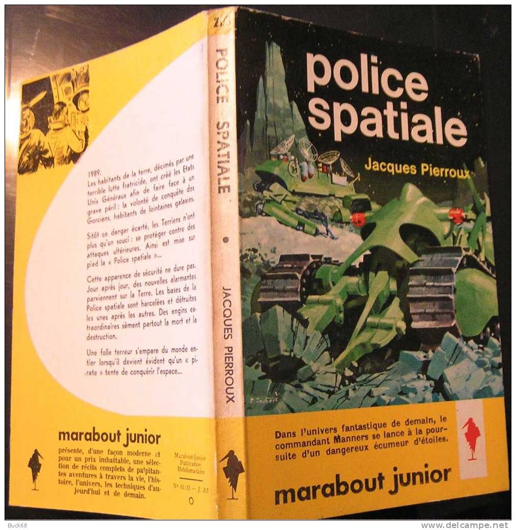MJ203 Police Spatiale De Jacques PIERROUX In Marabout Junior (roman Science-fiction SF) - Marabout Junior