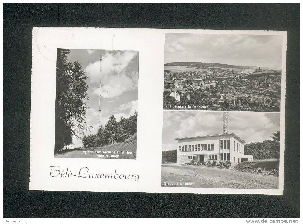 CPSM - Dudelange - Multivues Radio Télé Luxembourg ( RTL Antenne Station émission Vue Générale Usine P. KRAUS 57) - Düdelingen