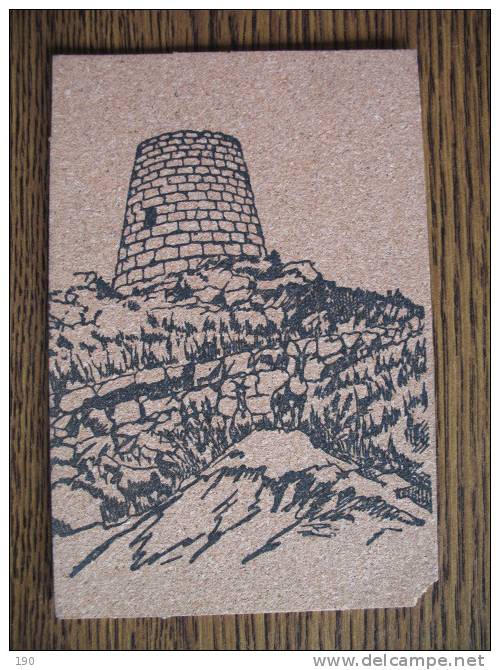 NURAGHE ;POSTCARD MADE FROM CORK - Andere & Zonder Classificatie