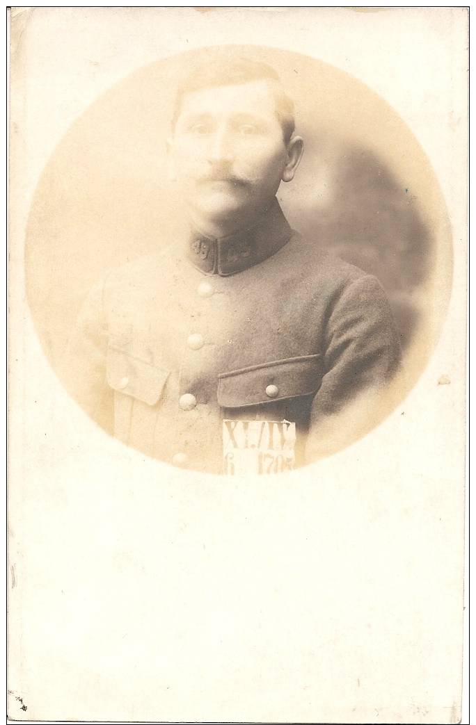 B  01   CARTE-PHOTO  Du  Soldat  Emile  CHANEL  De  Aux  Vavre  à  MARBOZ - Non Classés