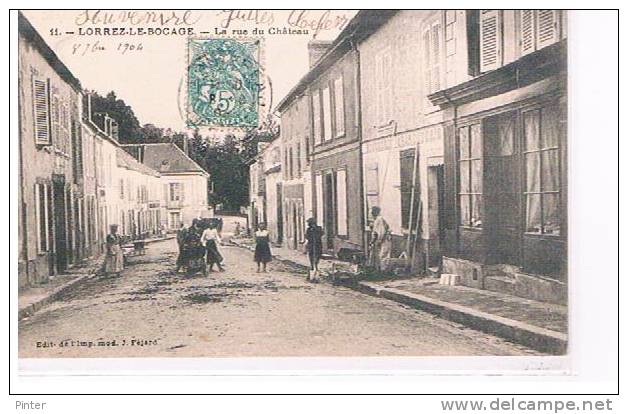 LORREZ LE BOCAGE - La Rue Du Château - Lorrez Le Bocage Preaux