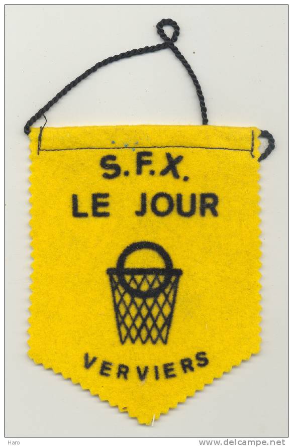 VERVIERS- Mini Fanion S.F.X.  Basketball - Saint François Xavier Collège - Andere & Zonder Classificatie