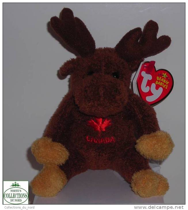 Villager Moose TY Beanies Babies - Plush - Figurine - Keychain - Porte-clés - Orignal - Other & Unclassified