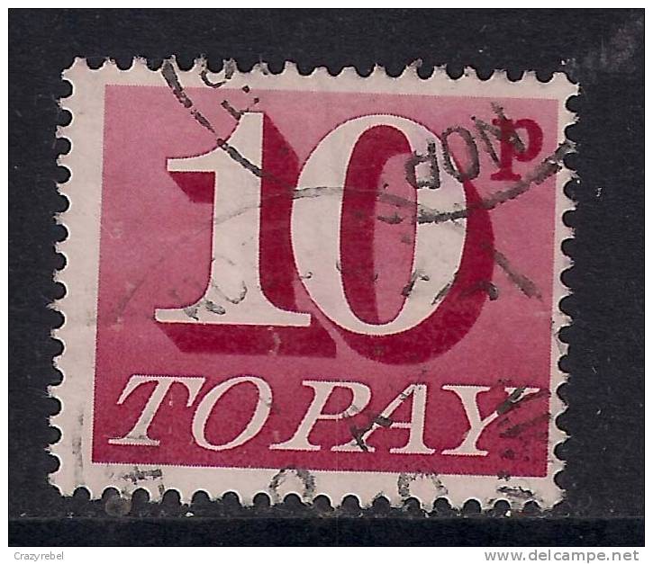 GB 1970 -75 POSTAGE DUE 10p USED STAMP SG D84 (B193) - Portomarken