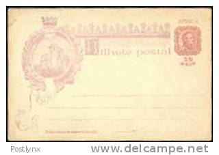 PORTUGUESE AFRICA 1898. Fort Vasco Da Gama 10Rs. Postal Stationery      [entier Postal,Ganzsache,intero Postale] - Afrique Portugaise