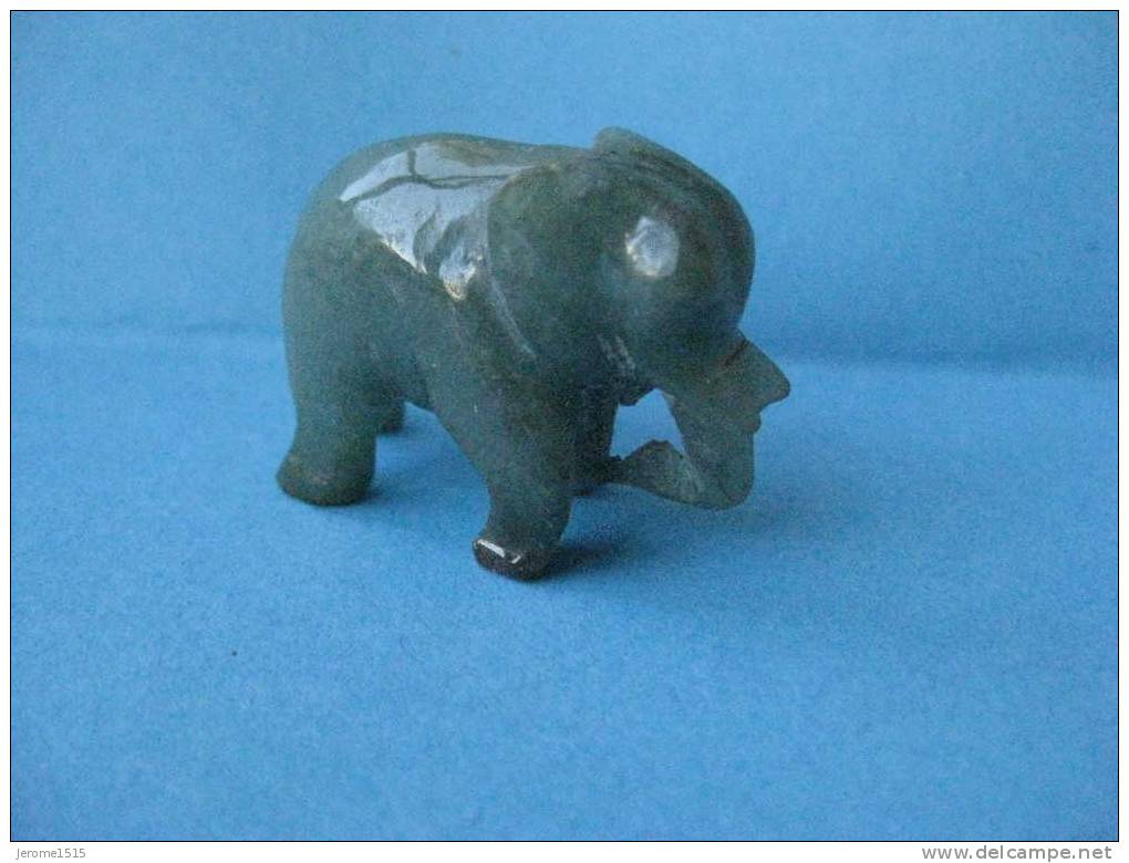 éléphant Miniature En Pierre Polie  & - Animals