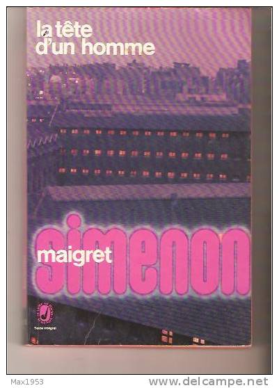 SIMENON - Maigret - La Tête D'un Homme - Le Livre De Poche Simenon N° 2903 - Simenon