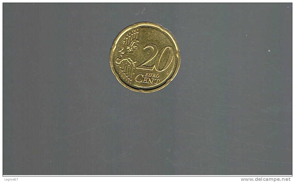 PIECE DE 20 CT EURO LUXEMBOURG 2009 - Luxemburgo