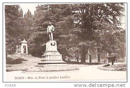 SCHIO ( VICENZA ) MONUMENTO A. ROSSI AL GIARDINO LANIFICIO - Vicenza