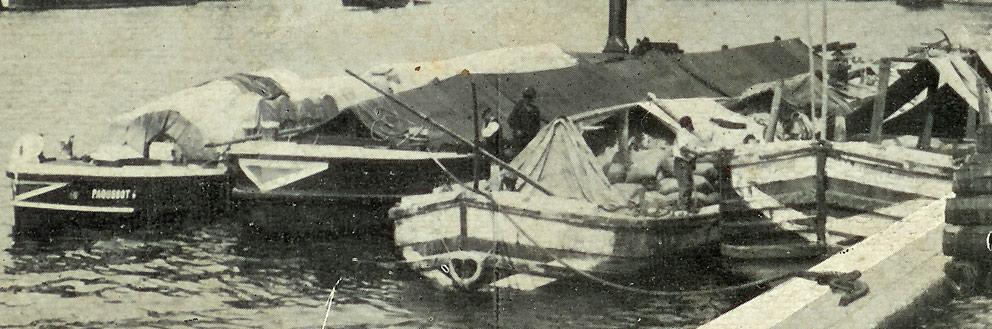 PENICHE 1906 BORDS DE LA SEINE PARIS Dép 75 BATEAU NAVIRE BOOT SHIP MARIN TRANSPORT CANAL C14 - Chiatte, Barconi