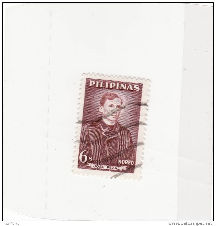 1962 Filippine - Josè Rizal - Filippine