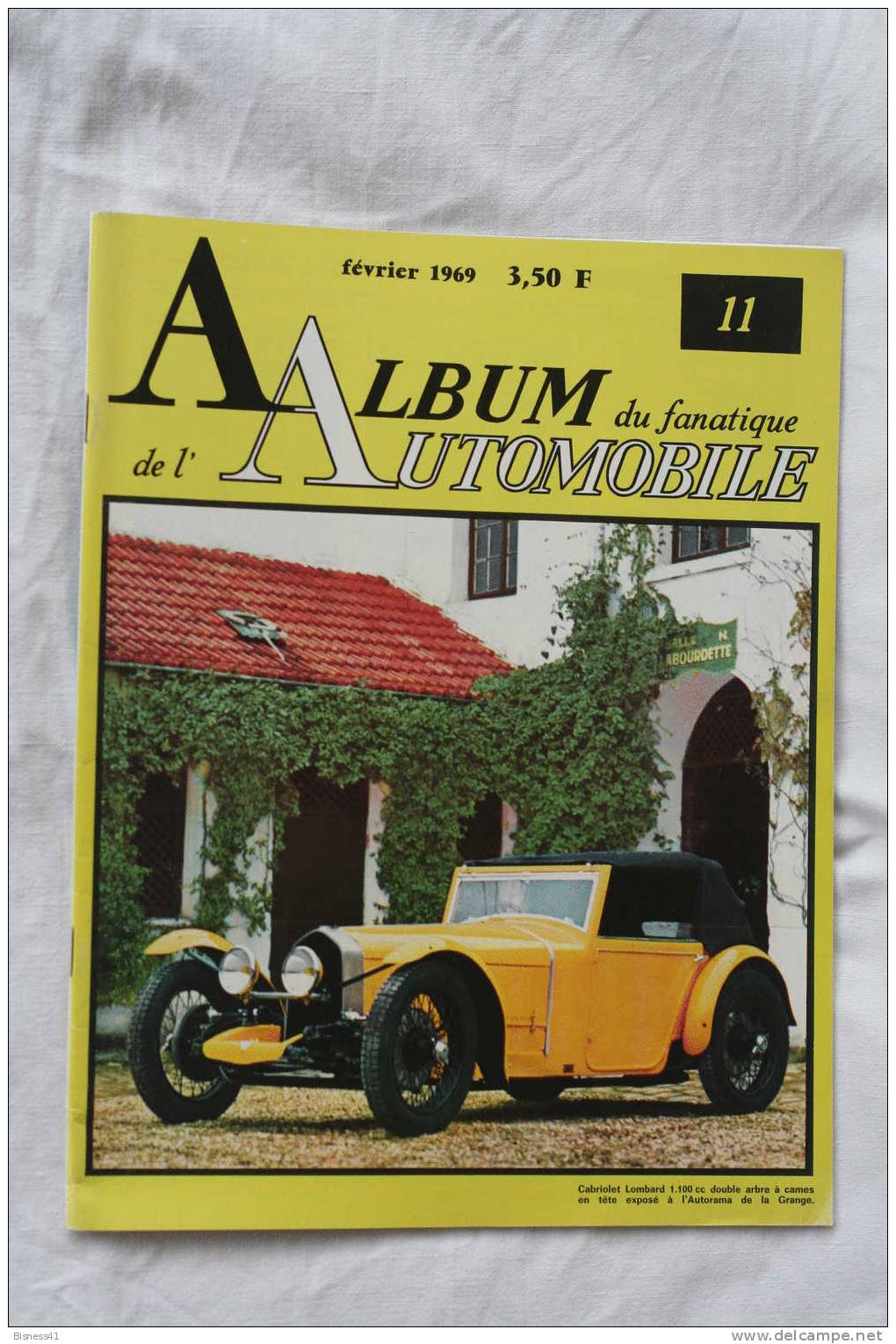 Album De L'automobile De 1969 N° 11 - 1950 à Nos Jours