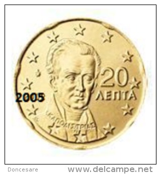** 20 CENT GRECE 2005 PIECE  NEUVE ** - Grèce