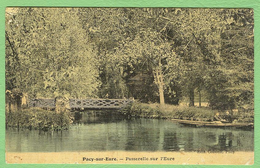 27 PACY-sur-EURE - Passerelle Sur L´Eure - Pacy-sur-Eure