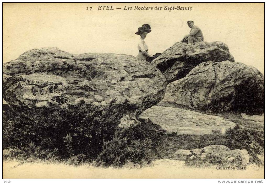 CPA(56)    ETEL Les Rochers Des Sept Saints - Etel