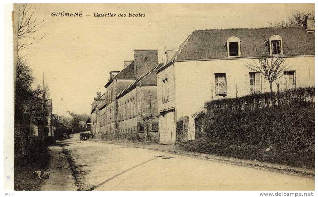 CPA(56)  GUEMENE Quartier Es Ecoles - Guemene Sur Scorff