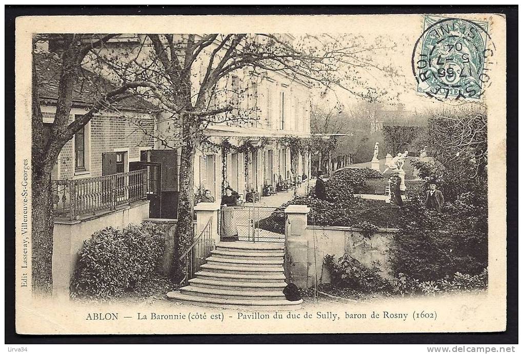 CPA PRECURSEUR- FRANCE- ABLON (94)- LA BARONNIE COTÉ EST EN 1900- PAVILLON DU DUC DE SULLY (1602) - Ablon Sur Seine
