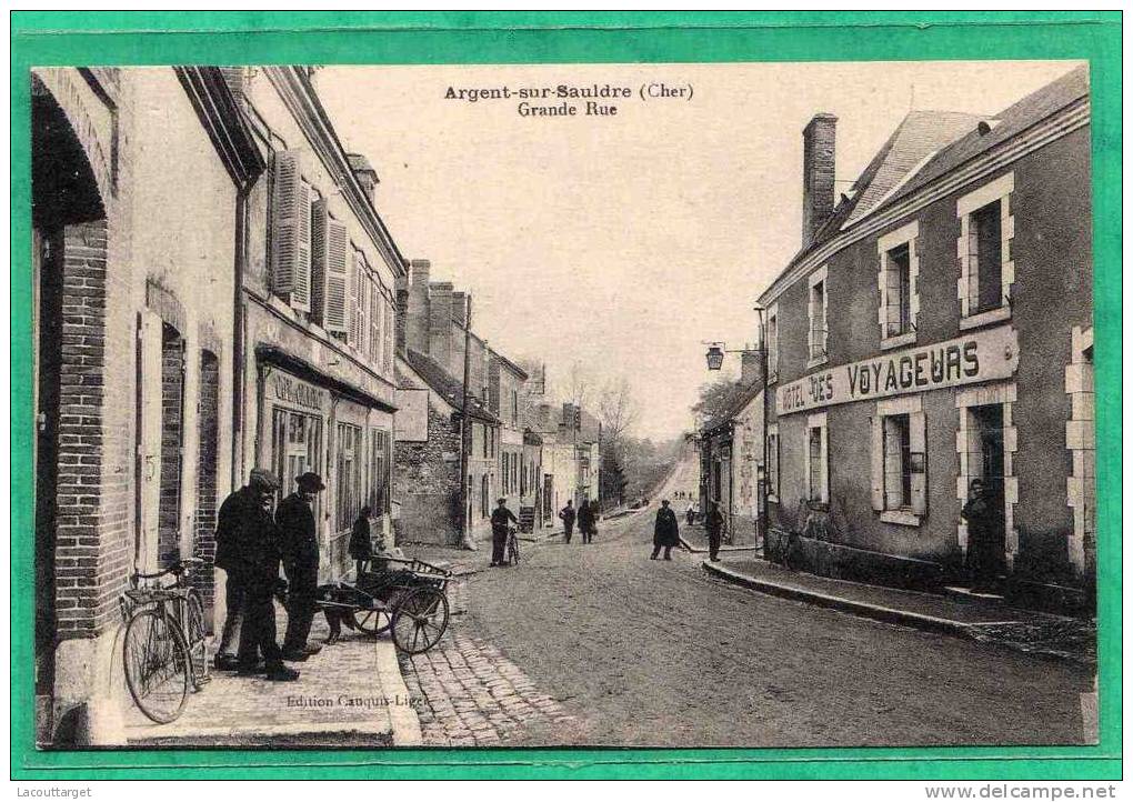 Argent-sur-Sauldre - Grand Rue - Voiture à Chien - Petit Plan - Argent-sur-Sauldre