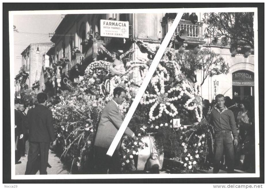 BELLISSIMA FOTO CARNEVALE ANNI 50 DI TAORMINA. ANIMATISSIMA!!! (1) - Costumi