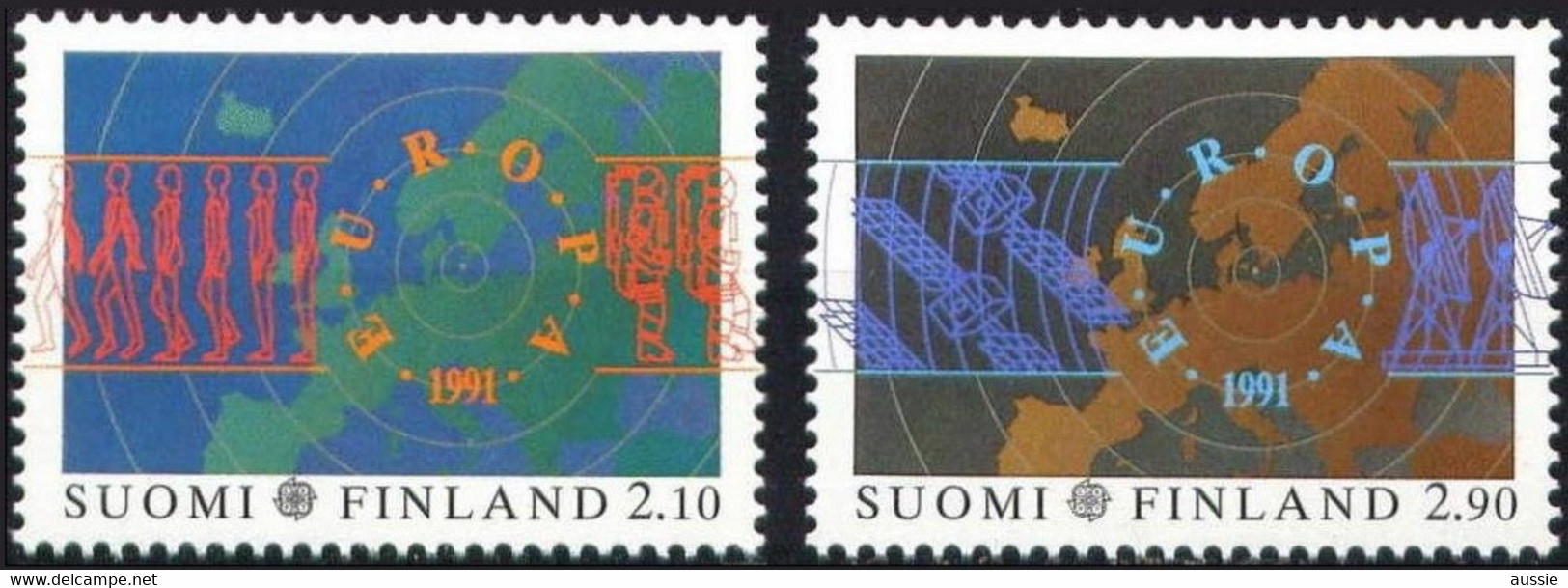 Cept 1991 Finland Finlande Suomi Yvertn° 1110-11 *** MNH Cote 8 € Europa L' Espace - 1991