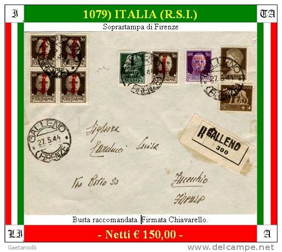 Galleno 01079 (R.S.I.) - Storia Postale