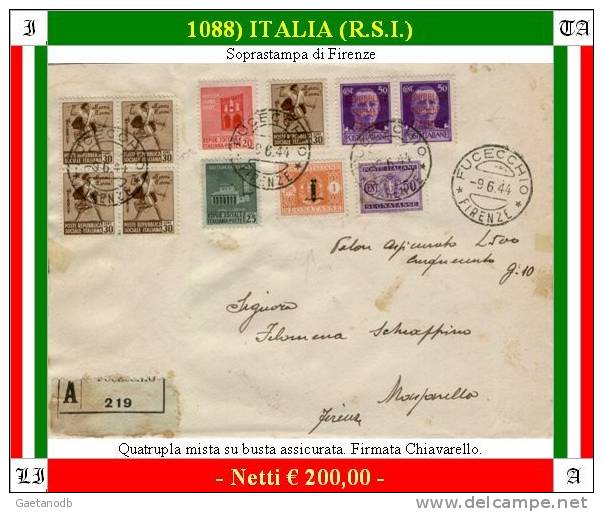 Fucecchio 01088 (R.S.I.) - Storia Postale
