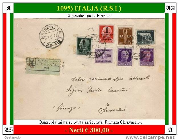 Massarella 01095 (R.S.I.) - Storia Postale