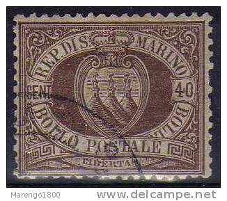 San Marino 1892-94 - 40 C.    (g797a) - Gebruikt