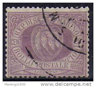 San Marino 1894-99 - 20 C.    (g800a) - Gebruikt