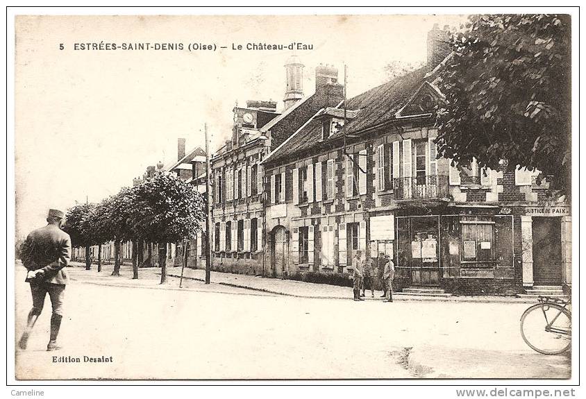 60 . ESTREES SAINT DENIS . L Hotel De Ville ( Erreur Designation Sur Le Nom De La Carte ) - Estrees Saint Denis