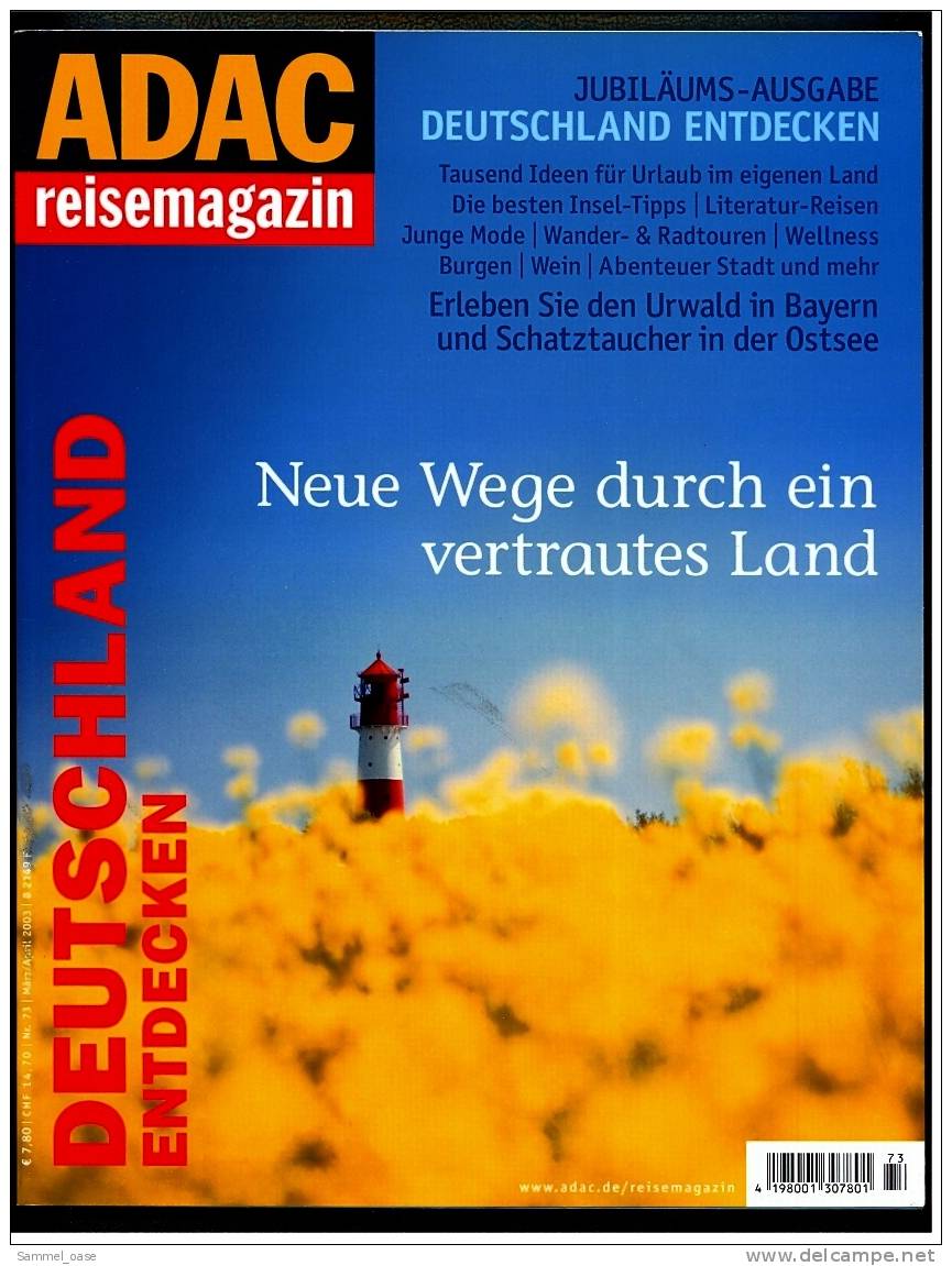 ADAC Reisemagazin - Jubiläums Ausgabe Deutschland 2003 - Neue Wege Durch Ein Vertrautes Land - Reise & Fun