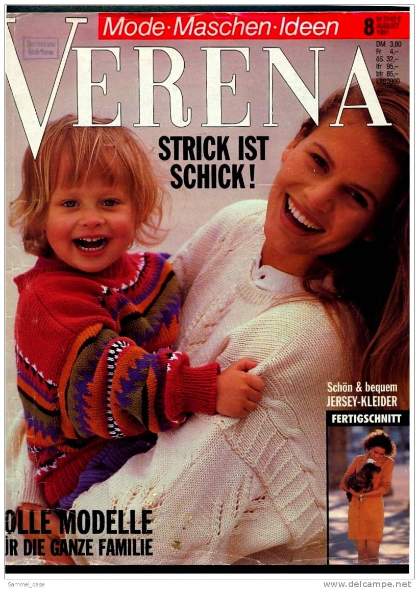 VERENA Mode - Maschen - Ideen , Strick Ist Schick Für Den Sommer , Mit  Vorlage - Schablonen 1991 - Lifestyle & Mode