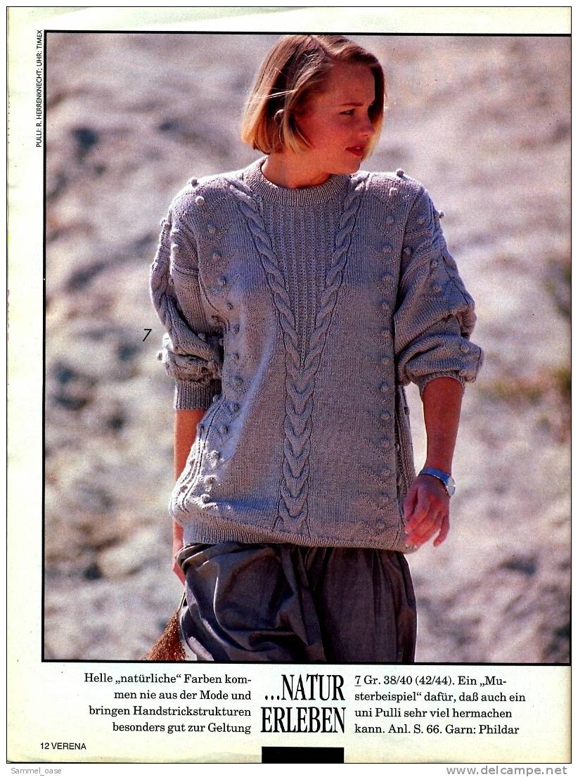 VERENA Mode - Maschen - Ideen , Strick Ist Schick Für Den Sommer , Mit  Vorlage - Schablonen 1991 - Fashion