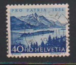 Switzerland Used Hinged 1954, 40+10c Lake Sils, Water, Nature, Cat. 4.75pounds - Usati