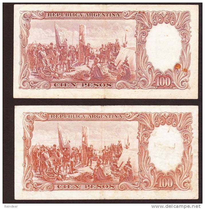 ® ARGENTINA: 100 Pesos (serie E 1957-69) - Argentina