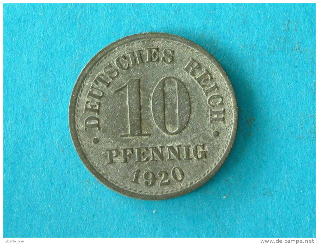 1920 - 10 PFENNIG / KM 26 ( Voor Details Zie Foto ) ! - 10 Pfennig